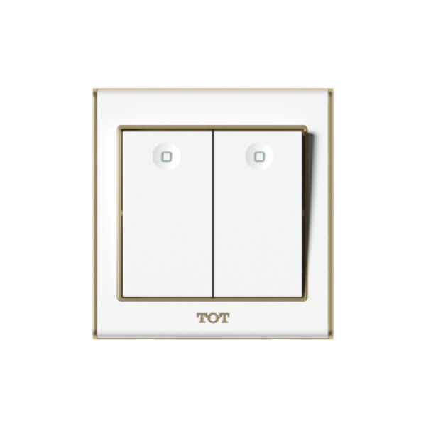 Bộ công tắc 2 hạt 1 chiều 10A