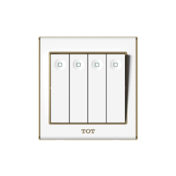 Bộ công tắc 4 hạt 1 chiều 10A