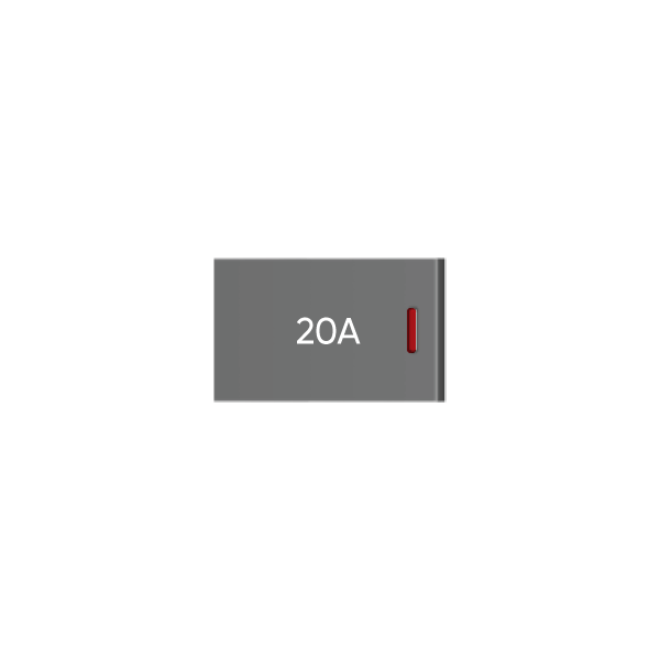 Hạt công tắc 1 chiều 20A, cỡ nhỏ (1/3)